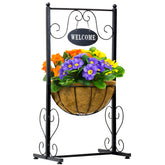 Welcome Planter Basket Stand - Sorbus Home
